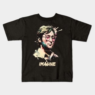 John Lennon Artistic Painting Kids T-Shirt